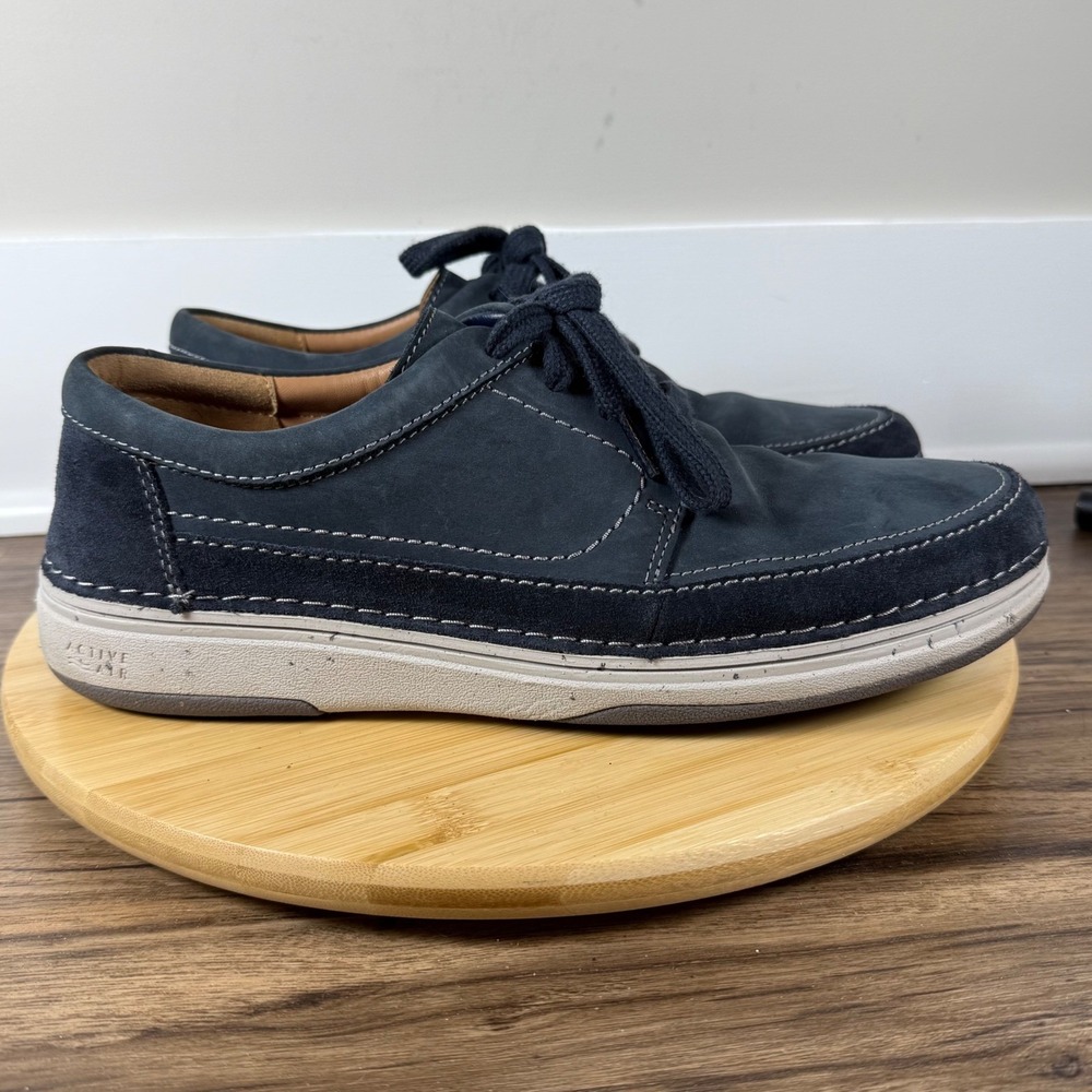 Excellent Clarks Active Air Oxford Mens 11.5 Navy Blue Nubuck Suede 261684217105